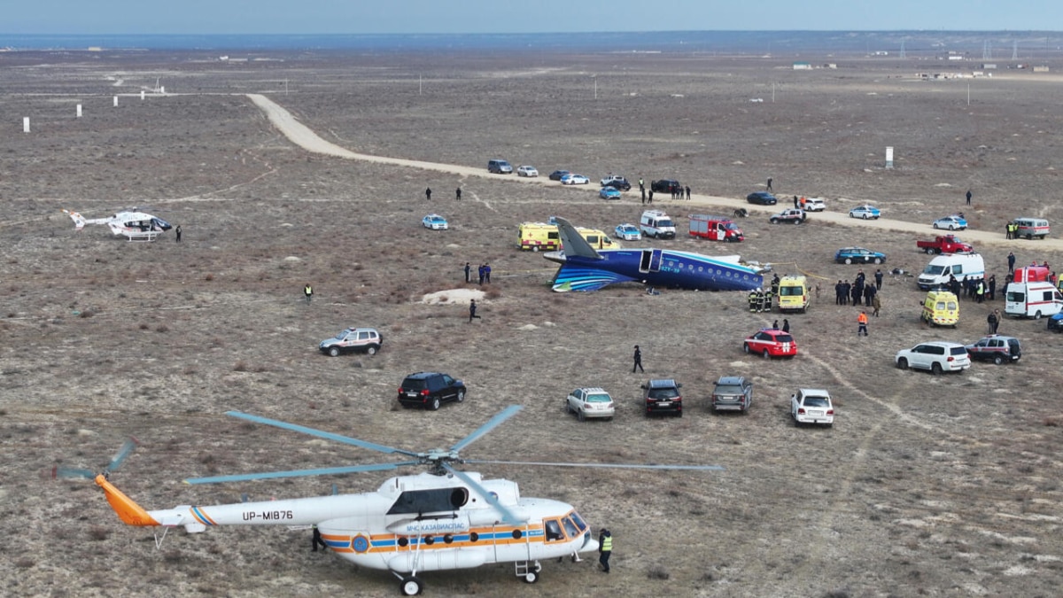 Azerbaijan Airlines Jet Might Have Been Hit By Missiles, Preliminary Probe Suggests