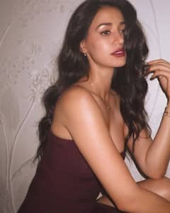Disha Patani Oozes Oomph In A Brown Slit Dress; SEE PICS