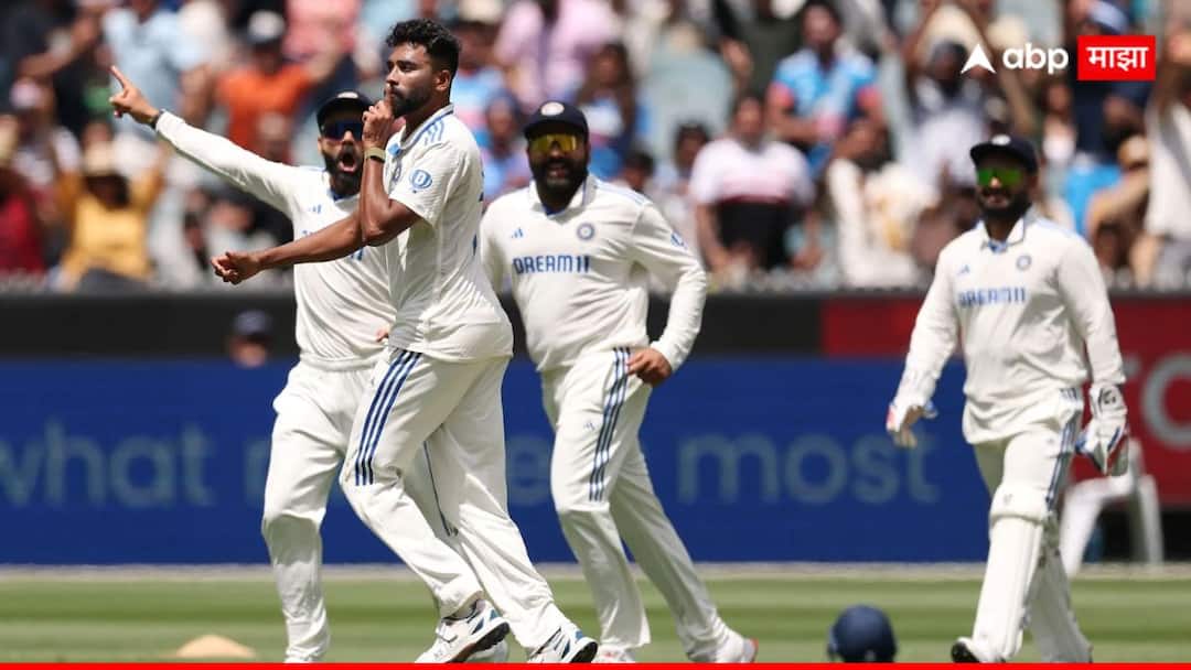 Ind vs Aus 4th Test Day 4 Jasprit Bumrah Mohammed Siraj Australia Lead By 158 Runs At Lunch Cricket News Marathi Ind vs Aus 4th Test Day-4 : चौथ्या दिवशी टीम इंडियाची धमाकेदार सुरुवात! पहिल्या सत्रात कांगारू संघाला दिले दोन धक्के, ऑस्ट्रेलियाकडे 'इतक्या' धावांची आघाडी