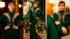 ग्रीन फिशकट गाउन में मोरनी बनकर छाईं रूबीना दिलैक, एक्ट्रेस की एक-एक तस्वीर बना देगी दीवाना