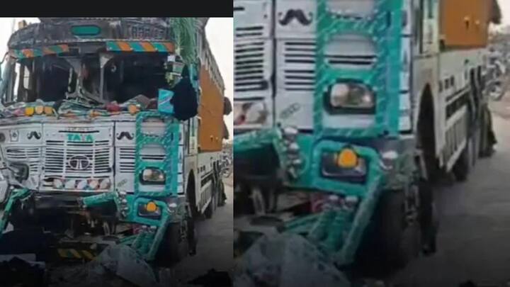 या अपघातात सात जण गंभीर जखमी झाले आहे. पंढरपूर टेंभुर्णी रोडवरील गुरसाळे येथे बस ओव्हरटेक करत असताना अवजड वाहतूक करणाऱ्या ट्रकची धडक झाल्याने या बसमधील दोन महिलांचा जागीच मृत्यू झाला. तर सात जण गंभीर जखमी झाले.