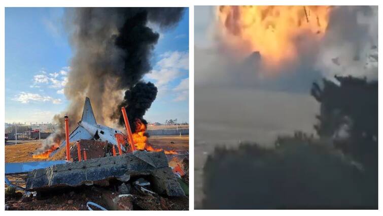 Plane Crashes at South Korea Muan Airport with 175 passengers Killing at Least 23 காலையிலே பயங்கரம்! 175 பயணிகளுடன் வெடித்துச் சிதறிய விமானம் - இத்தனை பேர் மரணமா?