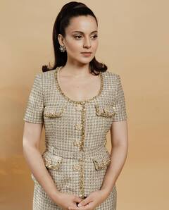 Kangana Ranaut Channels Retro Vibes In Vintage Co-Ord Set, Check Out Pics