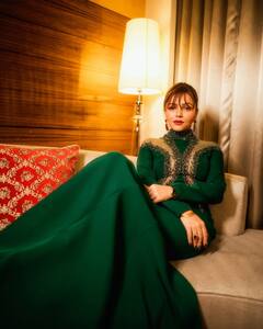 Rubina Dilaik Steals Hearts With Her Elegant Look In A Velvet Dress; SEE PICS