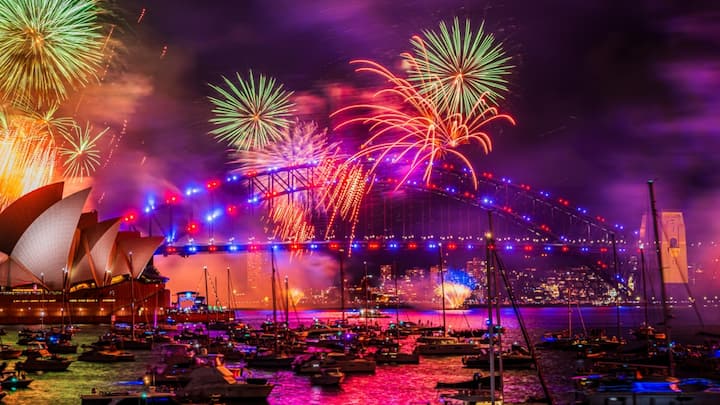 After Auckland, Australia's Sydney welcomed the New Year 2025 with a spectacular fireworks display featuring the Sydney Harbour Bridge at the centre. (Source: X@cityofSydney)
