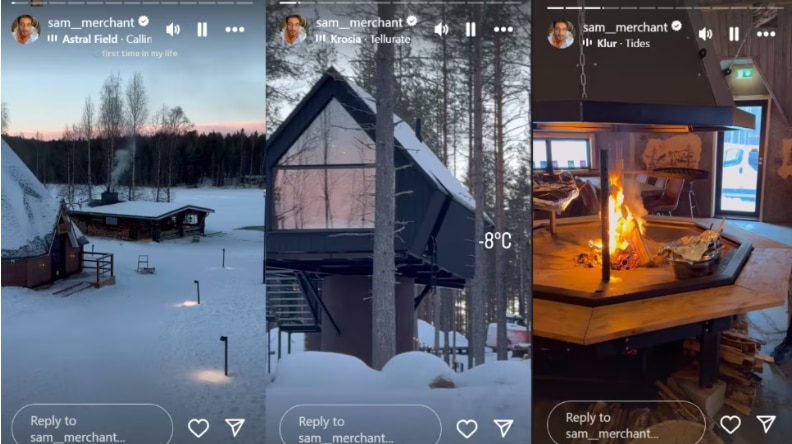 Triptii Dimri Holidays With Rumoured Boyfriend Sam Merchant In Finland, Enjoys Snowfall And Northern Lights' View