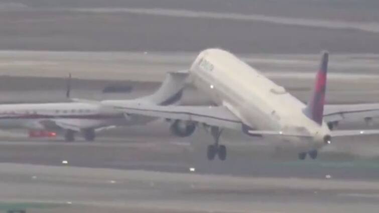 VIDEO: Disaster Averted At Los Angeles Airport As Jet Has Near Miss With Another Aircraft On Runway