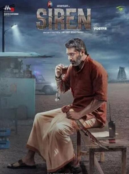 With an IMDb rating of 6.4/10, Siren is a 2024 Tamil-language action thriller film directed by Antony Bhagyaraj, in his directorial debut, and produced by Sujatha Vijayakumar under Home Movie Makers. The film stars Jayam Ravi and Keerthy Suresh, alongside Anupama Parameswaran, Yogi Babu, Azhagam Perumal, Samuthirakani and Ajay.