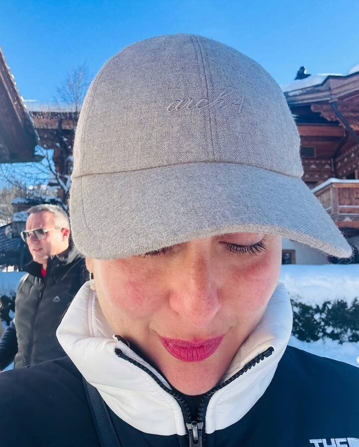 Other photos showcased Kareena posing in different outfits, including a gray cap and a black and white jacket while pouting for the camera.