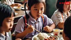 कुत्ते के खाने वाले बर्तन में स्कूल के बच्चों को दिया गया खाना, सोशल मीडिया पर भड़क गए लोग