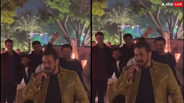 Salman Khan dances on Song Oh Oh Jaane Jaana At His Birthday Bash In Jamnagar Salman Khan ने जामनगर में अपने बर्थडे बैश पर Oh Oh Jaane Jaana गाने पर किया डांस, वीडियो वायरल
