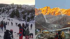 औली में हजारों पर्यटकों ने New Year 2025 का मनाया जश्न, बर्फबारी ने पहाड़ों की बढ़ाई रौनक