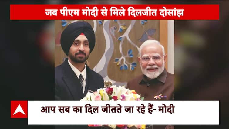 PM Modi Meets Diljit Dosanjh, Congratulates On The Success Of Dil-Luminati Tour | ABP News