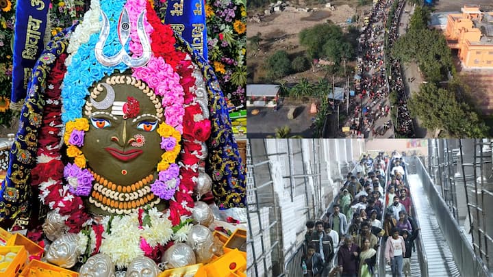 Mahakal Darshan in New Year 2025: नए साल की अच्छी शुरुआत की कामना करते हुए लाखों भक्तों ने महाकाल के सामने शीश नवाया. साल के पहले दिन साढ़े छ: लाख लोगों ने महाकाल के दर्शन किए.