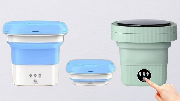 mini washing machine under 2000 for small clothes and easy to carry Mini Washing Machine Under 2K: चुटकियों में होगी छोटे कपड़ों की सफाई, सफर में भी ले जाना आसान, जानें कीमत और फीचर्स