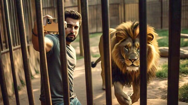 लेकिन अगले ही पल शेरों ने उन पर हमला कर दिया, जिसके बाद वो बुरी तरह से घायल हो गए, इसके बाद शेरों ने अपने आखिरी हमले में उनका दम तोड़कर अपना निवाला बना लिया.