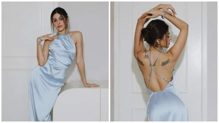 Alaya F has once again turned heads with her impeccable style, sharing a series of pictures in a stunning backless satin gown.