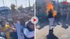 Viral Video: प्रोटेस्ट के दौरान खुद पर पेट्रोल छिड़क रहे लोगों पर अचानक लग गई आग, रौंगटे खड़े करने वाला वीडियो वायरल
