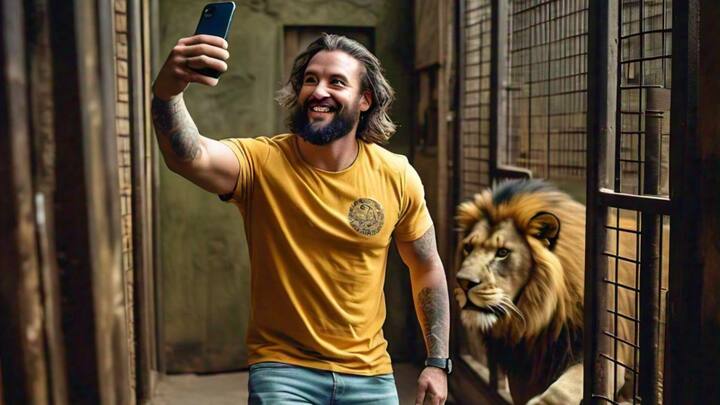 44 साल के जू कीपर इन खतरनाक शेरों के साथ वीडियो बनाकर अपनी गर्लफ्रेंड को भेजना चाहते थे, लेकिन उनकी ये होशियारी उनकी जान पर भारी पड़ गई.