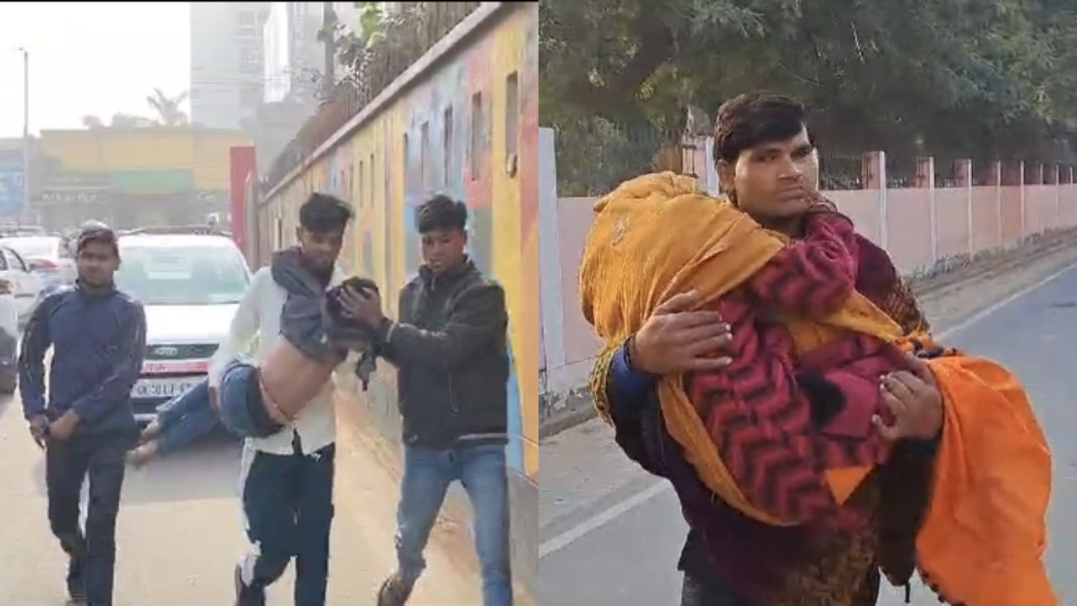 Watch: ट्रैफिक में फंसी एंबुलेंस तो मरीज को गोद में लेकर अस्पताल भागे परिजन, Video वायरल