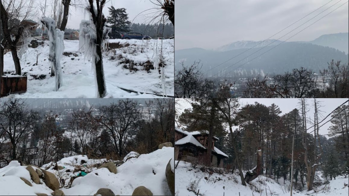 Kashmir Snowfall: सफेद बर्फ की चादर से ढकी पूरी कश्मीर घाटी, टंगमर्ग में -4.6 डिग्री तक पहुंचा तापमान