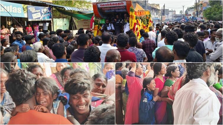Vikravandi child death Relatives cried at the girl's funeral procession Vikravandi child death: குழந்தையின் இறுதி ஊர்வலம் : கதறி அழுத பெற்றோர்; நெஞ்சை கலங்கடித்த சோகம்