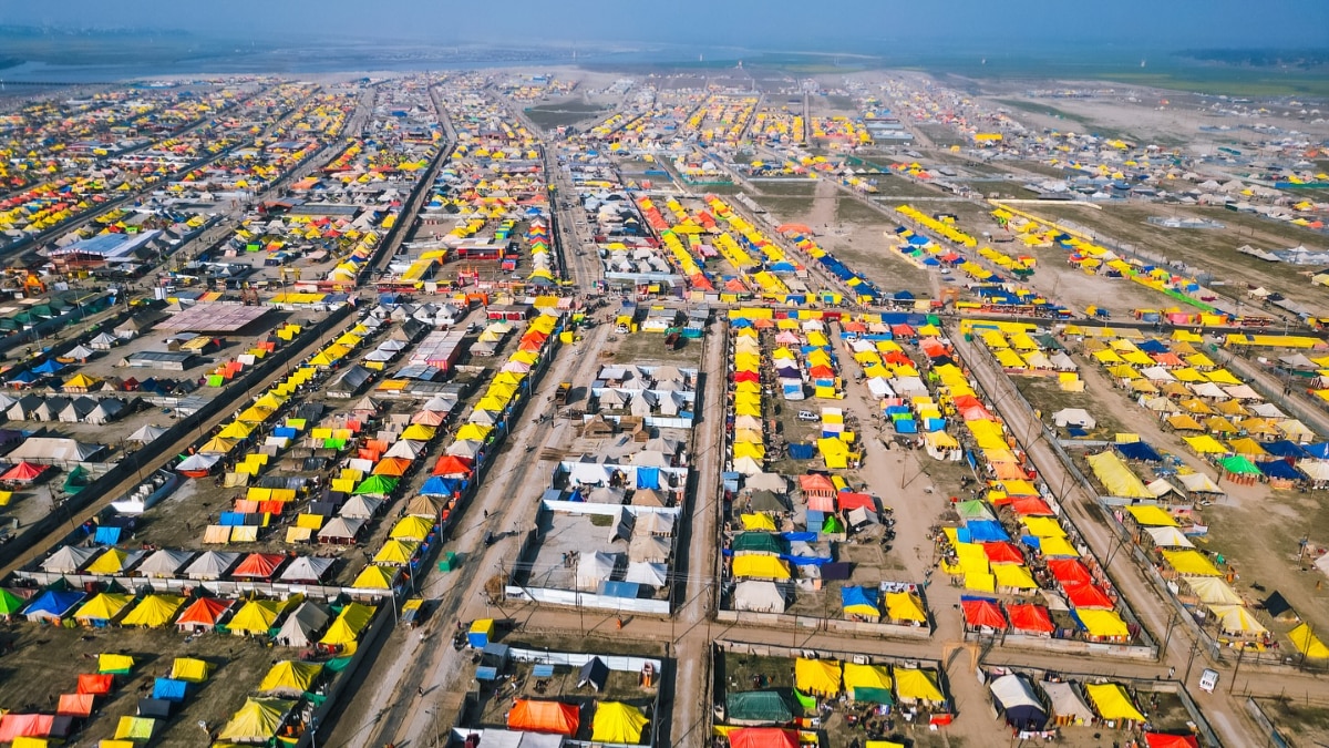 Colourful Tents Set Up For Grand Maha Kumbh Mela In Prayagraj – IN PICS