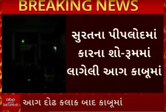 Surat: પીપલોદમાં કારના શો રૂમમાં લાગેલી આગ આવી ગઈ કાબુમાં, જુઓ શોર્ટ વીડિયોમાં