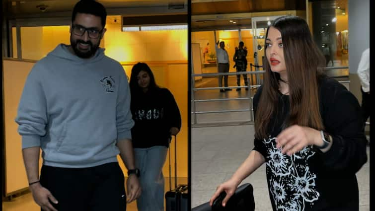 Video: Aishwarya Rai Bachchan And Abhishek Bachchan Return From New Year Vacation Amidst Divorce Speculations