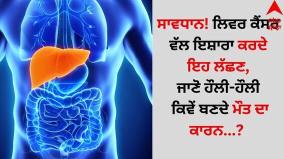 Liver Cancer: ਸਾਵਧਾਨ! ਲਿਵਰ ਕੈਂਸਰ ਵੱਲ ਇਸ਼ਾਰਾ ਕਰਦੇ ਇਹ ਲੱਛਣ, ਜਾਣੋ ਹੌਲੀ-ਹੌਲੀ ਕਿਵੇਂ ਬਣਦੇ ਮੌਤ ਦਾ ਕਾਰਨ ?
