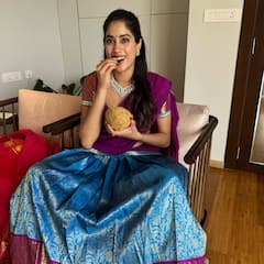 Janhvi Kapoor: తిరుమలలో నయా అతిలోక సుందరి... హాఫ్ శారీలో ముద్దు ముద్దుగా జాన్వీ పాప