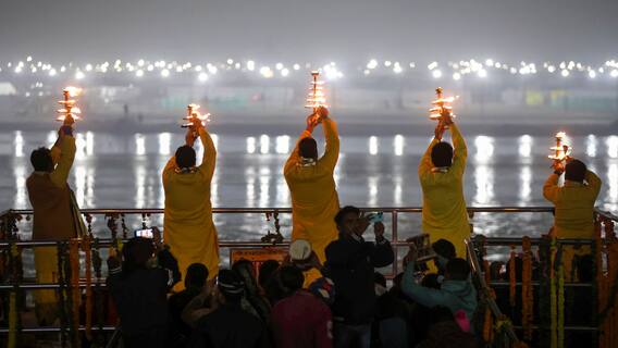 Devotees Take First Shahi Snan As Maha Kumbh Begins In Prayagraj — Watch