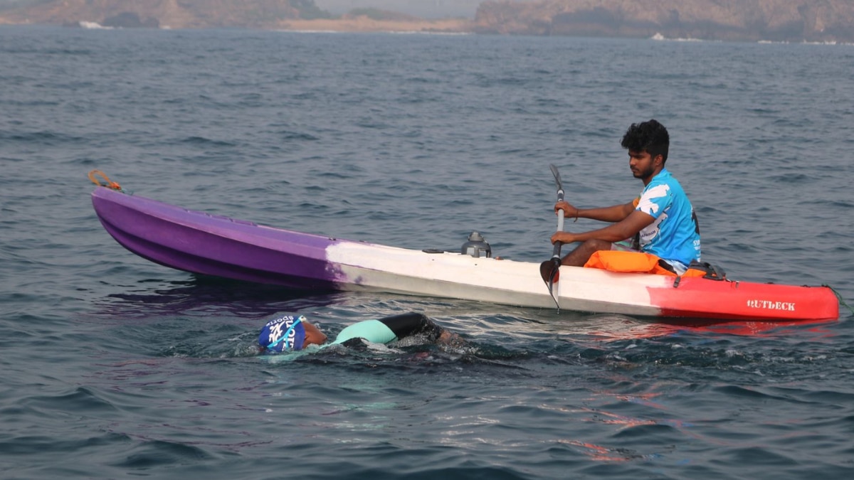 WATCH: 52-Year-Old Woman Swims For 150-Kilometer In Sea From Visakhapatnam To Kakinada