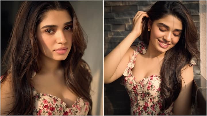 Krithi Shetty Latest Photos : కృతి శెట్టి తన లేటెస్ట్ ఫోటోషూట్​ని సన్​కిస్డ్​ లుక్​లో చేసింది. బుల్లిగౌన్ వేసుకుని.. ఫోటోలకు అందంగా నవ్వేస్తూ ఫోజులిచ్చింది.