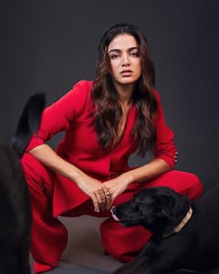 Wamiqa Gabbi Steals Hearts With Her Red Hot Look In Co-Ord Set; SEE PICS