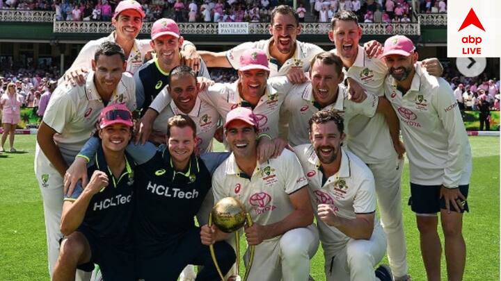 ভারতকে হারিয়ে ১০ বছর পর বর্ডার গাওস্কর ট্রফি জিতে নিয়েছে অস্ট্রেলিয়া ক্রিকেট দল। ৩-১ ব্য়বধানে সিরিজ জিতেছে এবার কামিন্সের ছেলেরা।