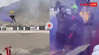 डायरेक्ट मेडल लेने चला गया... चीफ गेस्ट की गोद में लैंड हुआ पाकिस्तानी पैराट्रूपर, वीडियो वायरल