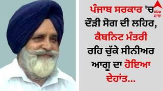 Death: ਪੰਜਾਬ ਸਰਕਾਰ 'ਚ ਦੌੜੀ ਸੋਗ ਦੀ ਲਹਿਰ, ਕੈਬਨਿਟ ਮੰਤਰੀ ਰਹਿ ਚੁੱਕੇ ਸੀਨੀਅਰ ਆਗੂ ਦਾ ਹੋਇਆ ਦੇਹਾਂਤ