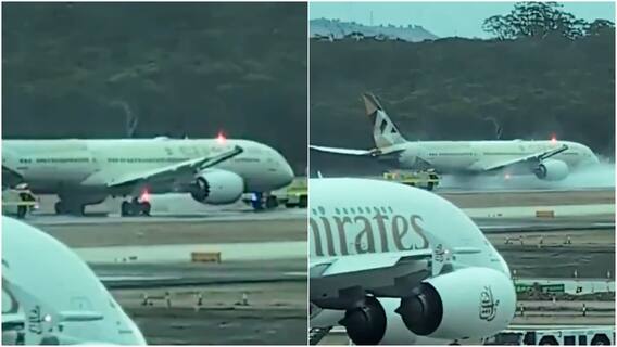 Etihad Airways Flight With 289 Passengers Aborts Take-Off At Melbourne Airport After 2 Tyres Burst, Video Surfaces