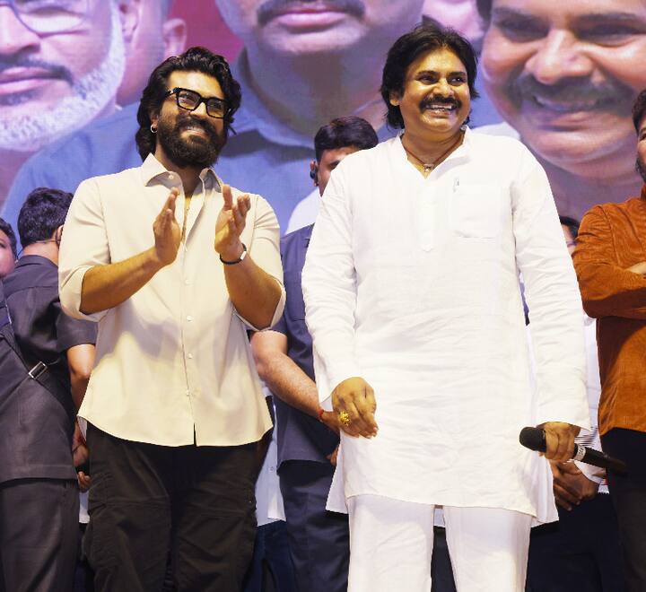 ఏపీలో మాత్రమే కాదని ఇండియన్ పాలిటిక్స్ (భారత రాజకీయాలలో) నంబర్ వన్ గేమ్ చేంజర్ పవన్ కళ్యాణ్ అని బాబాయ్ గురించి చెప్పారు రామ్ చరణ్.