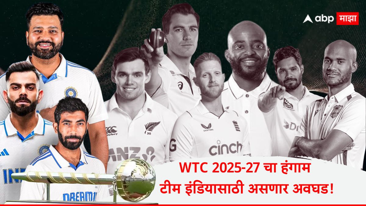 Team India WTC Schedule 2025-27 : पुढचा WTCचा हंगाम टीम इंडियासाठी असणार अवघड; ऑस्ट्रेलिया नव्हे, तर इंग्लंड, न्यूझीलंड देणार सॉलिड टेन्शन! जाणून घ्या शेड्यूल