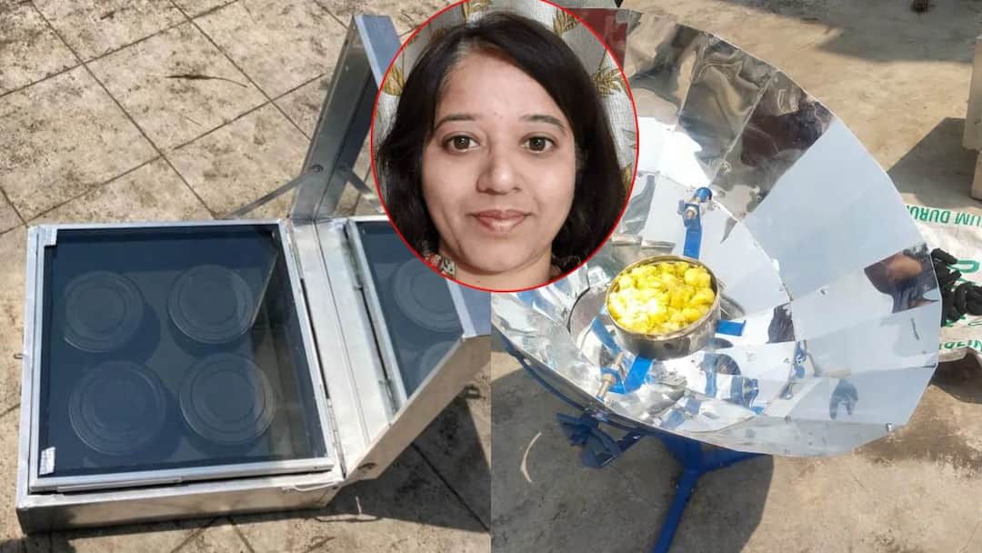 solar power can use cooking instead of LPG Pune woman visakha chanderi proved it Solar Cooking : సోలార్ తో విద్యుత్తే కాదు.. వంట కూడా చేయొచ్చని నిరూపించిన విశాఖ చందేరీ