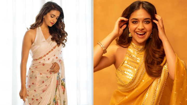 Whether attending a wedding, walking the red carpet, or posing for photos, Keerthy Suresh always makes a lasting impression with her stunning saree looks.