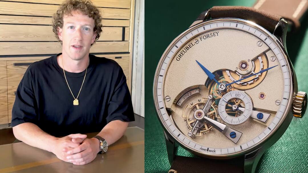 Anant Ambani की वॉच देखकर इम्प्रेस हुए Meta प्रमुख Mark Zuckerberg ने पहनी करोड़ों की घड़ी, जानिए कीमत Mark Zuckerberg wore an ultra-rare and luxury Swiss watch Greubel Forsey Hand Made 1 know its price Anant Ambani की वॉच देखकर इम्प्रेस हुए Meta प्रमुख Mark Zuckerberg ने पहनी करोड़ों की घड़ी, जानिए कीमत