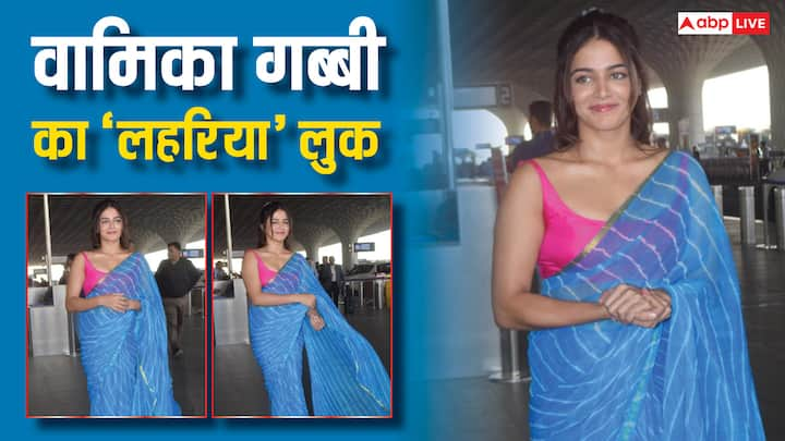 Wamiqa Gabbi Lehariya Saree Look: इन दिनों 'नेशनल क्रश' बनीं वामिका गब्बी फिल्म 'बेबी जॉन' के बाद से चर्चा में हैं. एक्ट्रेस को हाल ही में एयरपोर्ट पर देसी लुक में देखा गया जिसकी फोटोज वायरल हैं.