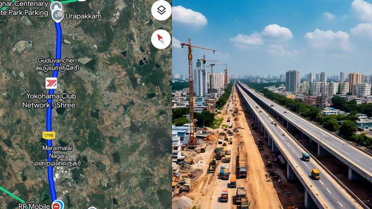 Kilambakkam to Mahindra City 6-lane Flyover to be built at Rs.2950 crore TNN Flyover : கிளாம்பாக்கம் To செங்கல்பட்டு.. 15 நிமிஷம் தான் ட்ராவல்.. வருகிறது 6 வழி மேம்பாலச்சாலை..!
