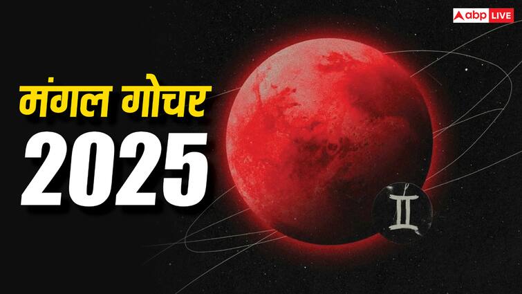 मंगल गोचर 2025 प्रतिगामी मंगल का मिथुन राशि में गोचर वृषभ, तुला और इन राशियों के लिए भाग्यशाली
