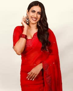 Niharika Konidela : రెడ్ శారీలో నిహారిక కొణిదెల.. ఆమె స్మైల్​లాగానే రెడ్ అట్రాక్టివ్​గా ఉందట