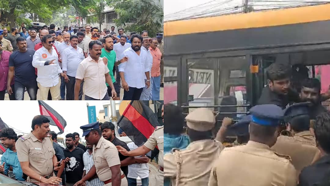 சீமான் வீட்டு அருகே பரபரப்பு.. உடைக்கப்பட்ட கார் கண்ணாடி.. த.பெ.தி.கவினர் கைது