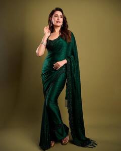 Pragya Jaiswal Is Elegance Defined In Olive Green Saree, See Pics